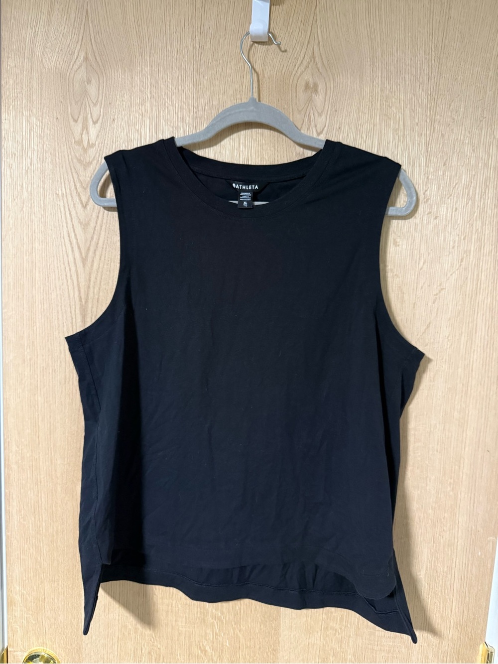 Athleta Black Relaxed Muscle Tank XL